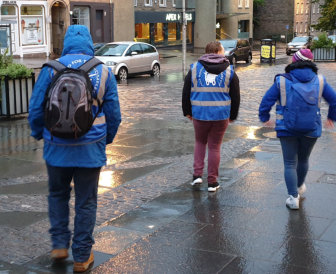 Volunteers from Homelessness Project Scotland